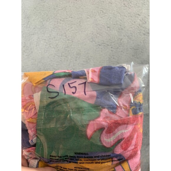 HARVE BENARD MULTICOLOR FLORAL PRINT RUFFLED LIGHTWEIGHT COTTON TOP Medium (M) - Picture 10 of 10